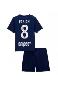Paris Saint-Germain Fabian Ruiz #8 Jalkapallovaatteet Lasten Kotipeliasu 2025-26 Lyhythihainen (+ Lyhyet housut)